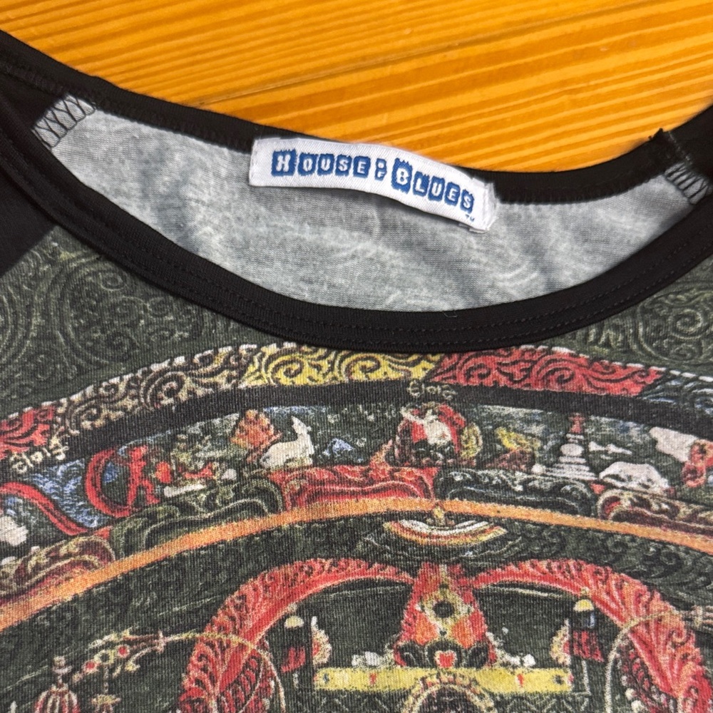 Vintage house of blues Artistic Tee with mandala - Picture 2 of 4